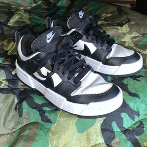 Nike Dunk Low Disrupt 1  Black & White US women’s 8.5